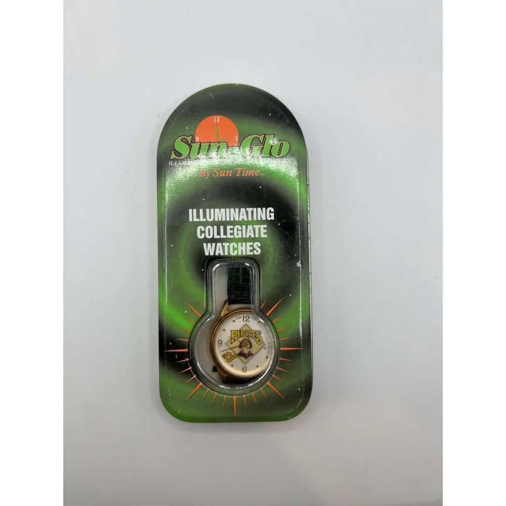 VTG Sun Glo By‎ Sun Time Illuminating Watch Pittsburg Pirates MLB - SEE PHOTOS